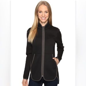 North Face black jacket with grey piping